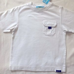 T-shirt boys new sizes 3 Gymboree cotton flap pocket white height 36-39”